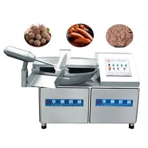 Low price emulsify 125L sausage bowl cutter vegetable meat chopper meat paste cutting mixer machine