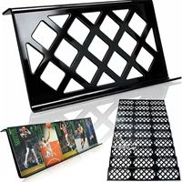 Présentoirs modulaires empilables en acrylique noir pour cartes, supports pour cartes de sport, présentoirs pour collectionneurs, vitrine pour salon professionnel, étagère