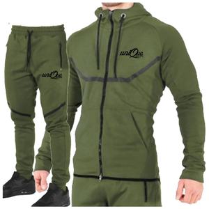 Survêtement d'hiver 2-en-1 personnalisable pour homme, écologique, antibactérien, coupe classique, en tissu polyester/coton, service OEM disponible - Product Image 3