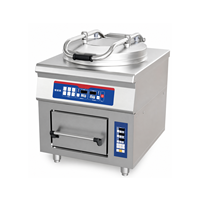 Fourneau intelligent intégré 10KW 380V, plaque de cuisson électrique commerciale, plaque de cuisson électrique avec commande tactile
