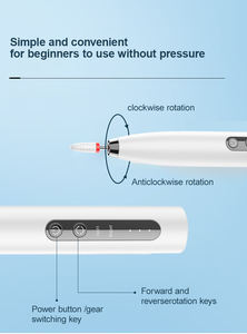 Высококачественное оборудование для домашнего использования, ручное устройство для маникюра с 5 сменными головками, триммер для ногтей - Product Image 3
