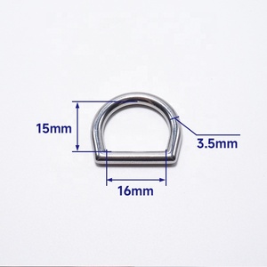 Gesper perangkat keras kerah anjing cincin D baja tahan karat 304 10mm 12mm 15mm 16mm - Product Image 5