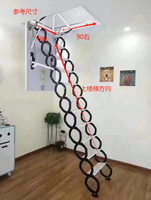 L'usine de Foshan vend des escaliers télescopiques fixes à bas prix. Ils présentent une excellente capacité de charge et une grande stabilité.
