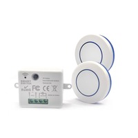 Remote Control Nirkabel 4 Tombol Kode Pembelajaran Logam Silikon 433m 4 Tombol DC12V Baterai Isi Ulang Tahan Air untuk Rumah