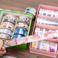 Maßgefertigte Japanische Hochwertige DIY Handgemachte Geschenk-Dekorative Scrapbook-Aufkleber Washi-Papierband-Rollen
