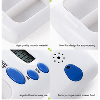 Boîte à pilules électronique intelligente à double couche, portable, avec rappel et minuterie, pour le stockage et la distribution de médicaments
