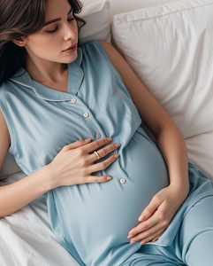 Vêtements de maternité personnalisés ensembles de vêtements de détente en coton biologique pyjamas en bambou doux pour femmes vente en gros de vêtements pour femmes enceintes - Product Image 5