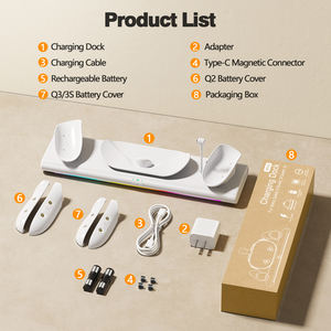 Accessoires de jeu de réalité virtuelle de haute qualité compatibles avec <span class=keywords><strong>Meta</strong></span> <span class=keywords><strong>Quest</strong></span> <span class=keywords><strong>2</strong></span>/3/3s, station de charge filaire RVB pour VR - Product Image 6