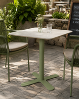 Base de Mesa Wekis de Hierro, Colección de Pedestales Multiestilo con Placas de Montaje para Restaurantes, Cafeterías y Proyectos Personalizados