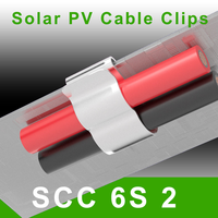 Clips de câble DC réglables NSPV en acier inoxydable 304 de 6 mm² 10AWG, accessoires solaires pour projets photovoltaïques