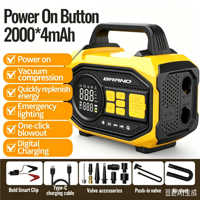 800A Peak 10000mAh Portable Car Jump Starter with Digital 150PSI Air Compressor Tire Inflator