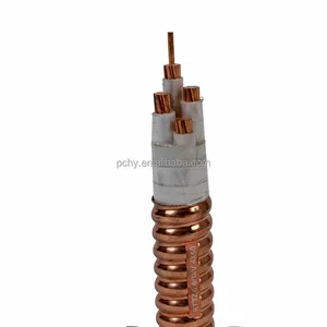 Cabo de energia elétrica blindado retardador de chamas Cabo à prova de fogo de baixa tensão com condutor de cobre isolado com PE
