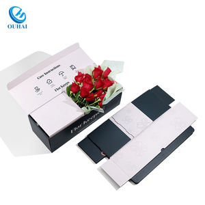 Embalaje de papel para tienda de <span class=keywords><strong>flores</strong></span>, caja de regalo de envío rectangular grande, cajas de <span class=keywords><strong>flores</strong></span> frescas para ramos exclusivos para floristas - Product Image 2