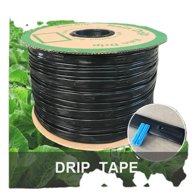 0.2-0.6mm Thickness LDPE Drip Irrigation Tape With Flat Droppers