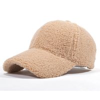 Op maat gemaakte fleece baseballcap van imitatiebont, unisex, warme wintermuts, 100% polyester, fruitmotief