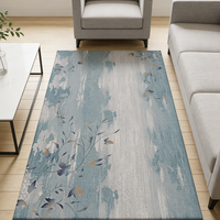 Tapis de sol sur mesure en chenille douce et moelleuse, tufté à la main, style esthétique chinois, luxe minimaliste, pour la décoration de villas