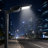 Lampadaire LED 150W IP66 OUTLUX G038 avec certification RoHS, usage résidentiel, garantie 5 ans, construction en alliage d'aluminium