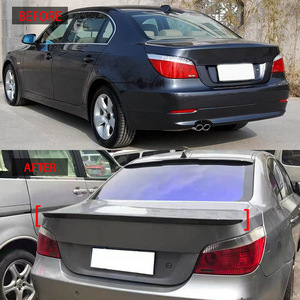 สปอยเลอร์หลัง BMW สีดำเงา ลายคาร์บอน วัสดุ ABS สำหรับรถยนต์รุ่น 5 Series E60 M5 ปี 2005-2011 - Product Image 2