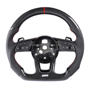 Volante in Fibra di Carbonio Personalizzato per Serie <span class=keywords><strong>Audi</strong></span> RS RS3 RS4 RS5 <span class=keywords><strong>RS6</strong></span> RS7 S3 S4 S5 Vecchia Serie B8 A8 R8 Q7 Q5 - Product Image 4