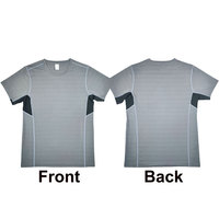 T-shirt de course slim fit pour homme POD, tissu léger 180g, t-shirt de sport, hauts de sport, équipement d'entraînement de musculation pour homme