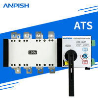 Commutateur de transfert automatique (ATS) 4 pôles classe PC 125A 160A, inverseur de source double alimentation