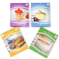 Boîte en papier d'art pliable personnalisée avec des matériaux recyclés pour l'emballage de sushis, de chips, d'aliments pour bébés, d'aliments congelés