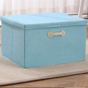 Large Capacity Foldable Linen Storage Boxes with Handles <b>Wardrobe</b> Storage Containers - Product Image 6