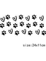 LETOP 1PCS Autocollant de transfert UV motif chien de dessin animé mignon, auto-adhésif, lavable, pour gobelet de 16 oz, étiquette personnalisée, autocollants DIY