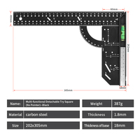 JUXIN 12 pouces, alliage d'aluminium de qualité industrielle, épaisseur 1,8 mm, haute qualité, pour le travail du bois, multi-usages, OEM personnalisable, angle réglable