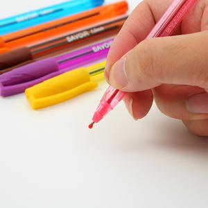 Bolígrafo Promocional de Plástico Transparente con Punta de Bola, Personalizable con Logotipo, Tinta Multicolor, para Oficina/Escuela, Superventas en China - Product Image 2