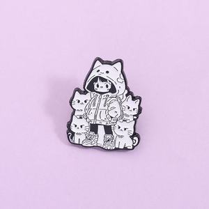 ของฉันสำหรับฉันกับฉันหมุดเคลือบโลหะผสมสังกะสีศิลปะพื้นบ้านญี่ปุ่นเพลงนางฟ้าออกแบบปาร์ตี้ฮาโลวีน - Product Image 1