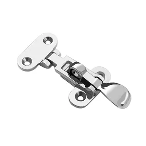 Professional Top Quality Marine Grade 316 Stainless Steel Lockable Clamp Latch Hasp Staple For Boat Accessories
