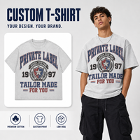 T-shirt vintage délavé en coton pur 240 GSM, couleur unie, coupe ample avec épaules tombantes pour homme, vente en gros OEM ODM