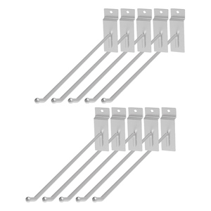 Metal Double Slatwall <b>Hooks</b> or Retailer Stores Shops Supermarkets <b>Hooks</b> Metal Mobile <b>Hooks</b> for Display with Price Tag High Level - Product Image 1