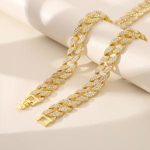 Collier Cubain Miami 16 mm Entièrement Serti de Diamants Style Rappeur Classique Européen et Américain Directement de l'Usine - Product Image 6