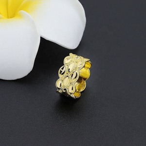 JXX Wholesale <b>24K</b> <b>Gold</b> Wedding <b>Rings</b> for <b>Men</b> and Women Dubai/Arabic Style High Quality Brass Hand <b>Ring</b> for <b>Men</b> - Product Image 5