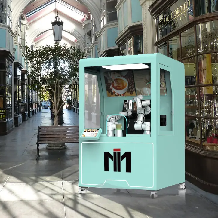Vollautomatischer intelligenter Kaffee-Roboter-Automat mit 6 Achsen und Cobot-Arm für frisch belegtes Café im Einkaufszentrum