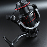 Reel Spinning ROOBLINOS GS All Metal 5.2:1 untuk Air Laut, Performa Tinggi untuk Memancing Ikan Mas, Tangan Kiri, Paduan Aluminium, Sungai