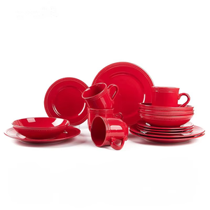 Selling Handcrafted Clay Designer's Unique Restaurant Tableware Ceramic Tableware <b>Set</b> with Tea <b>Cup</b> <b>Set</b> Dinnerware <b>Sets</b> - Product Image 1