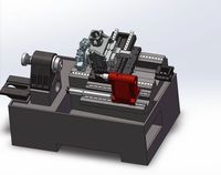 Precisión CK52ST CNC Torno GSK Control Diseño de cama inclinada para componentes de motor aeroespacial 380V Core Dynamic Siemens Nuevo