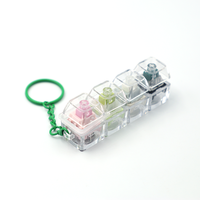 Porte-clés personnalisé avec logo, clavier anti-stress, interrupteurs, porte-clés fidget clicker, capuchon de touche lumineux