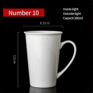 Canecas de Café de Porcelana Branca Lisa Personalizadas, Ecológicas, Duráveis e Resistentes ao Calor, Atacado de Fábrica OEM&ODM - Product Image 5