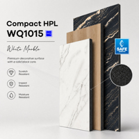 Plaque de stratifié compact HPL effet marbre blanc mat texturé Sunmica pour la maison et le bureau, design moderne, marque Gormica, pierre décorative
