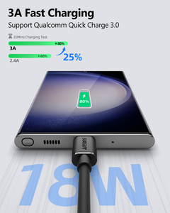 SUNGUY <b>USB</b> to Type-<b>C</b> 18W Fast Charging <b>Cable</b> <b>USB</b> Data <b>Cable</b> de carga cavo di ricarica for Phones and Laptops - Product Image 3