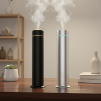 Diffuseur d'arômes domestique 150 ml en aluminium sans fil rechargeable sans eau avec veilleuse 5 couleurs et télécommande via application 4000 mAh pour parfumer l'ambiance