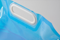Vente en gros en stock sac d'emballage transparent de 5L 10L pour conteneur de stockage d'eau d'urgence pour liquide pochette à bec debout avec poignée