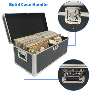 Chất lượng cao 7 ''LPS Vinyl trường hợp ghi lại 200pcs cứng mang theo nhôm với phụ kiện cao cấp bền <span class=keywords><strong>CD</strong></span> Túi & trường hợp - Product Image 4