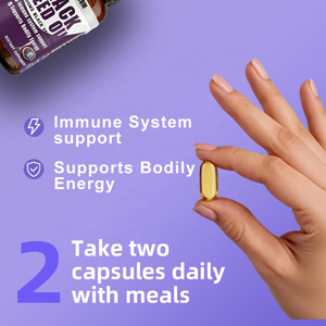 Kapsul Minyak Habbatussauda 1000mg 60 Kapsul Suplemen Pendukung Imunitas & Peningkat Energi untuk Dewasa |   OEM/ODM Label Pribadi - Product Image 6