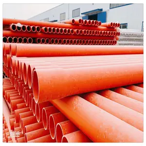 High quality Electricity pvc Maker Plastic Pipe for cable protection