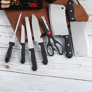 Cuchillo de Chef con embalaje de plástico, juego de <span class=keywords><strong>cuchillos</strong></span> de cocina, cuchillo para picar carne de acero inoxidable, cuchillo de carnicero para rebanar pescado y verduras - Product Image 2